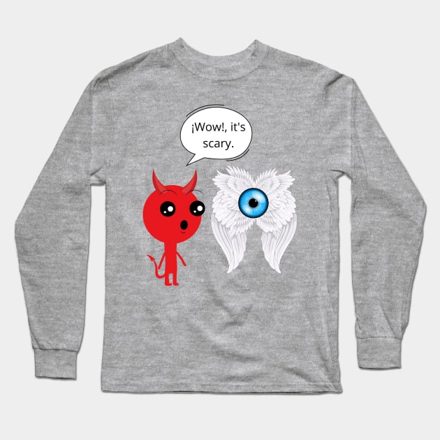 Devil and angel Long Sleeve T-Shirt by Gerson's monsters